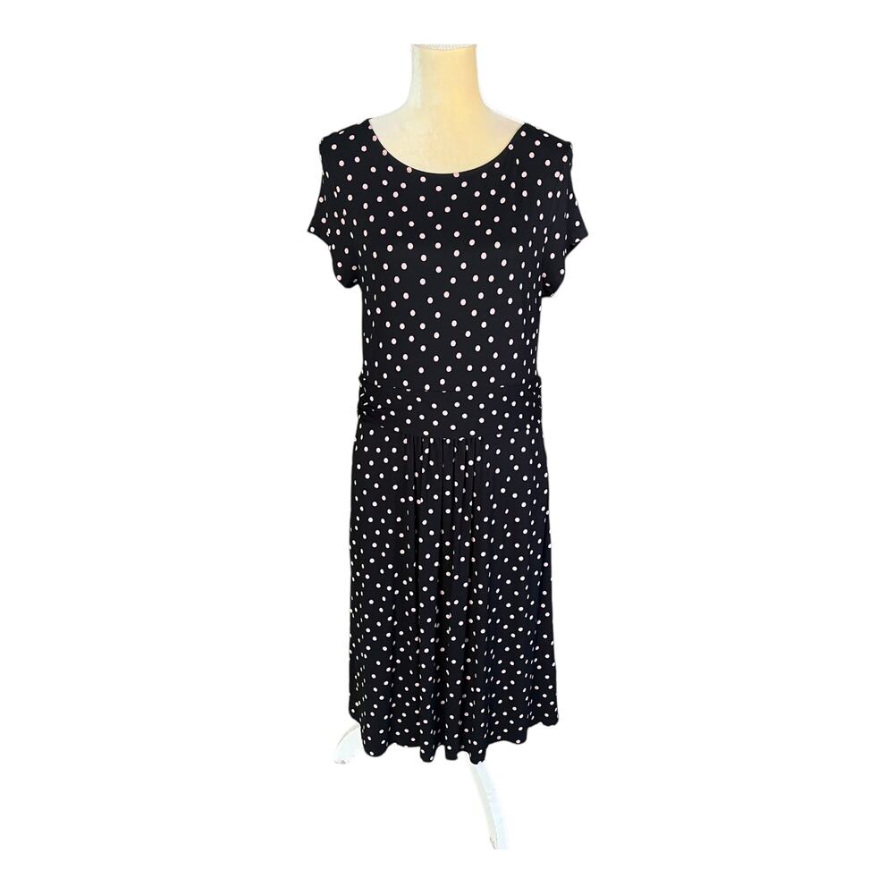 Boden Amelie Jersey Dress Polka Dot NEW Size US 10 R Pockets